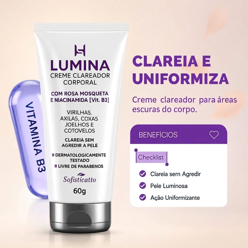 Lumina Creme Clareador com Niacinamida
